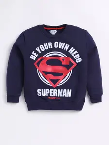 Eteenz Boys Premium Cotton Superman Printed Sweatshirt