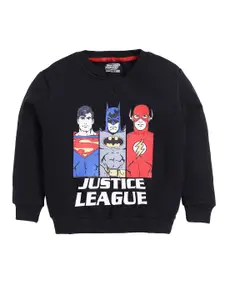 Eteenz Boys Justice League Printed Premium Cotton Sweatshirt