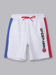 Kids Ville Boys Spiderman Printed Cotton Shorts