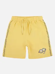 Kids Ville Boys Minions Printed Cotton Shorts