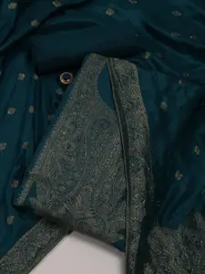 Meena Bazaar Ethnic Motifs Woven Design Unstitched Dress Material