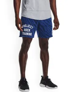 UNDER ARMOUR Men Project Rock Rival Printed Shorts