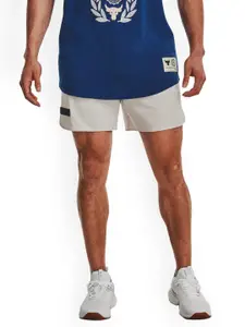 UNDER ARMOUR Men Project Rock Unstoppable Slim-Fit Mid-Rise Sports Shorts