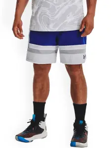 UNDER ARMOUR Men Striped Slim-Fit Mid-Rise Shorts