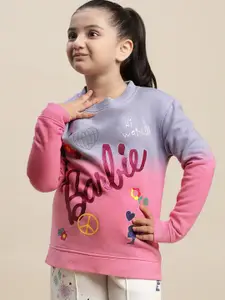 Kids Ville Girls Barbie Printed Cotton Sweatshirts