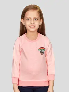 Peppermint Girls Round Neck Pullover Sweatshirt