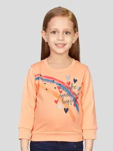 Peppermint Girls Graphic Printed Pullover Sweatshirt