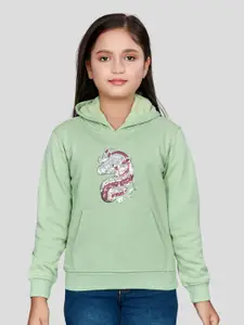 Peppermint Girls Embellished Hooded Pullover Sweatshirt