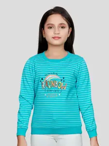 Peppermint Girls Striped Cotton Pullover
