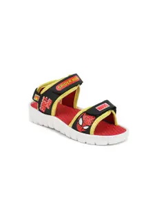 toothless Boys Spiderman Printed Sports Sandals With Velcro