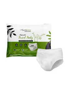 CareDone Pack of 7 Day & Overnight Leak Proof White Period Panties