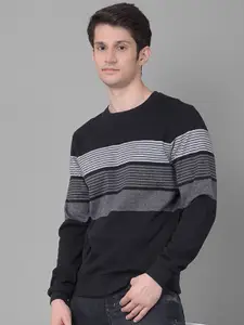 Crimsoune Club Striped Pullover Sweatshirt