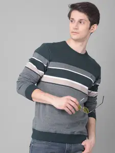 Crimsoune Club Striped Pullover Sweatshirt