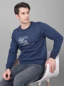 Crimsoune Club Typography Printed Pullover Sweatshirt