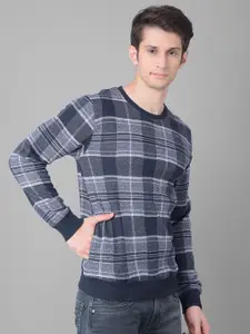 Crimsoune Club Checked Pullover Sweatshirt