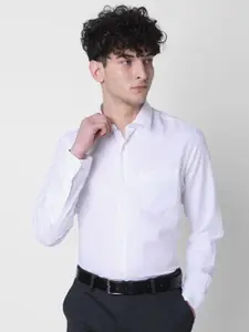 J Hampstead Spread Collar Cotton Formal Shirt