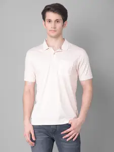 Crimsoune Club Striped Polo Collar Slim Fit T-shirt