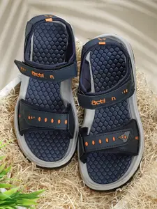 Action Men Textured Lightweight Sports Sandals With Velcro