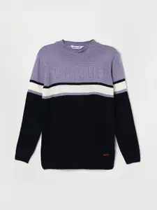 Fame Forever by Lifestyle Boys Colourblocked Acrylic Pullover Sweater