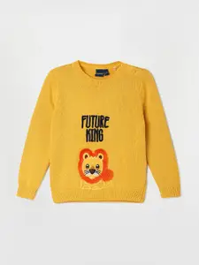 Juniors by Lifestyle Boys Graphic Embroidered Pure Cotton Pullover