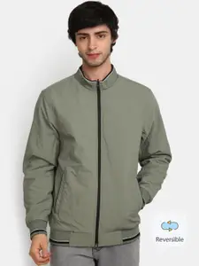 V-Mart Mock Collar Cotton Cotton Bomber Jacket