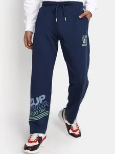 V-Mart Men Typography Printed Mid-Rise Track Pant