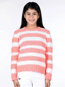 Wingsfield Girls Striped Acrylic Pullover