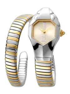 Just Cavalli Women Stainless Steel Wrap Around Straps Analogue Watch JC1L001M0035