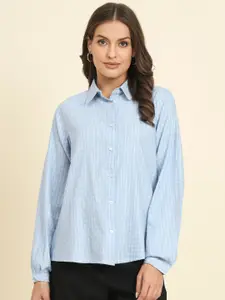 HERE&NOW Gingham Checks Cotton Casual Shirt