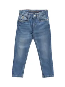 U.S. Polo Assn. Kids Boys Classic Skinny Fit Light Fade Stretchable Cotton Jeans