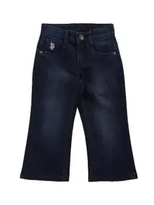 U.S. Polo Assn. Kids Boys Classic Bootcut Light Fade Clean Look Cotton Jeans