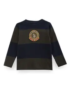 U.S. Polo Assn. Kids Boys Colourblocked Pure Cotton T-shirt