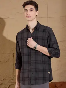 DENNISON Smart Opaque Tartan Checked Casual Shirt