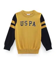 U.S. Polo Assn. Kids Boys Printed Pure Cotton Pullover