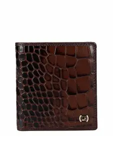 Da Milano Checked Leather Two Fold Wallet