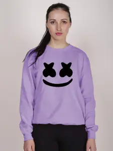 Fashion And Youth Graphic Printed Fleece Sweatshirt
