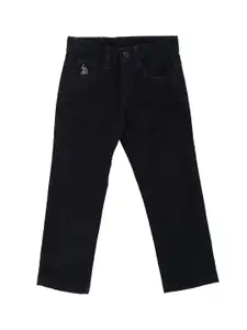 U.S. Polo Assn. Kids Boys Classic Regular Fit Plain Cotton Corduroy Regular Trousers