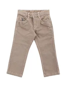 U.S. Polo Assn. Kids Boys Classic Regular Fit Plain Cotton Corduroy Regular Trousers