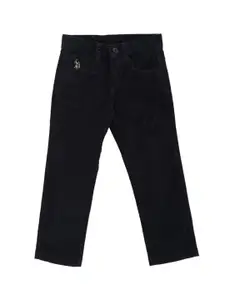 U.S. Polo Assn. Kids Boys Classic Regular Fit Plain Cotton Corduroy Regular Trousers