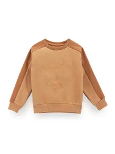 U.S. Polo Assn. Kids Boys Brand Logo Embroidered Pullover Sweatshirt