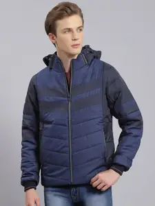 Monte Carlo Colourblocked Hooded Lightweight Puffer Jacket