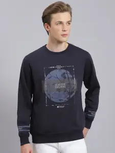 Monte Carlo Graphic Printed Cotton Pullover Sweatshirt