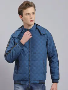 Monte Carlo Geometric Printed Lightweight Padded Jacket