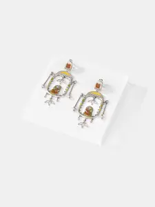 SHAYA 925 Sterling Silver Contemporary Drop Earrings
