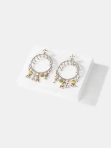 SHAYA 925 Sterling Silver Contemporary Hoop Earrings