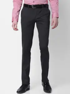 J Hampstead Men Slim Fit Formal Cotton Trousers