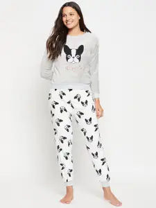 Camey Graphic Printed T-shirt With Lounge Pant
