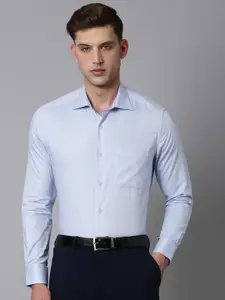 Louis Philippe Textured Opaque Classic Fit Cotton Formal Shirt