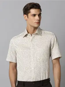 Louis Philippe Floral Printed Classic Pure Cotton Formal Shirt