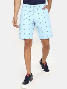 V-Mart Men Conversational Printed Regular Fit Mid-Rise Cotton Shorts